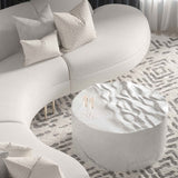 TAVOLO ‘LIQUID WEAVES’ IN MARMO