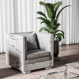 POLTRONA EFFETTO MARMO