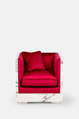 POLTRONA EFFETTO MARMO - VALSECCHI MARMI