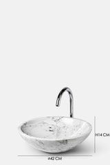 LAVANDINO A CONCA IN MARMO