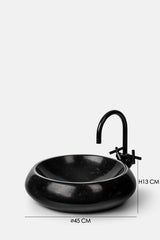 LAVANDINO BOMBATO IN MARMO & ONICE