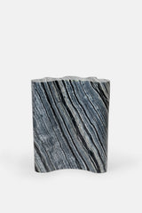 TAVOLINO DECORATIVO IN MARMO BLACK WOOD GRAIN - VALSECCHI MARMI