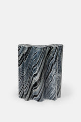 TAVOLINO DECORATIVO IN MARMO BLACK WOOD GRAIN - VALSECCHI MARMI