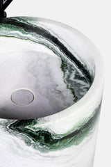 CYLINDRICAL SINK IN PANDA MARBLE