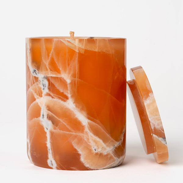 SCENTED CANDLE IN ONYX & MARBLE